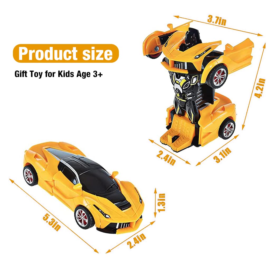 PATPAT Toy Car for Kids, Plastic Car Toy Automatic 2-in-1 Collision Deformation, One Button Transforming Robot Car Toy Pull Back Car Toy, Birthday Gift for Boy, Toys for 3 Year Old Boy (Orange) PATPAT Toy Car for Kids, Plastic Car Toy Automatic 2-in-1 Collision Deformation, One Button Transforming Robot Car Toy Pull Back Car Toy, Birthday Gift for Boy, Toys for 3 Year Old Boy (Orange)